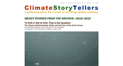 Desktop Screenshot of climatestorytellers.org