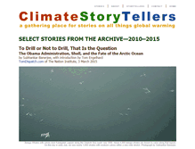 Tablet Screenshot of climatestorytellers.org
